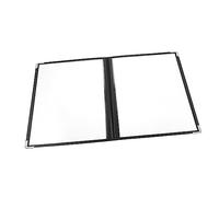 FELTECHELECTR 1 Pezzo Porta Menu Trasparente PVC Raccoglitore per Menù con Pagine e Viste per Ristoranti e Facile da e Pratico da Trasportare