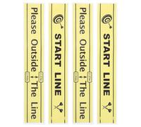 FELTECHELECTR 1 Set Guida Il Tiro delle Freccette per Principianti, Facile da Applicare e Rimuovere in PVC Indicazione Distanza per Feste e Sale Ricreative 4 Pezzi
