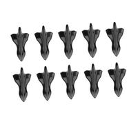 FELTECHELECTR 10 pezzi Pinne a Forma di in Abs Nero per Auto Design Leggero e Resistente Decorazione Roof Fin per Tetto Veicolo Accessori Modifica Car Styling