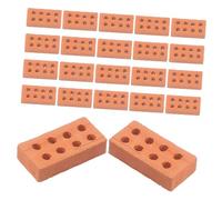 FELTECHELECTR 100 pezzi Mini Mattoncini per Modellismo Mattoni in Miniatura per Progetti DIY Modelli Edilizi Compatti per Scuola Case in Miniatura Scene Architettoniche e Tavoli da Sabbia