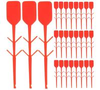 FELTECHELECTR 100 Pezzi Perni di Sicurezza Estintori Rossi Sigilli di Plastica Antimanomissione, Etichette di Sicurezza per Gestione Attrezzature Antincendio, Accessori Compatibili per Uso