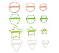 FELTECHELECTR 12 pezzi Coppapasta Biscotti Acciaio Inossidabile con Forme Varie per Dolci DIY Stampo Stella Rotondo per Forno e Feste Strumenti Riutilizzabili e Resistenti Colore Colore Casuale