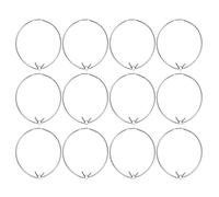FELTECHELECTR 12pezzi Clip Molla in Acciaio Manganese per Fissaggio Lampade LED e Faretti, Resistente e Facile da Installare, Clip di Ritenzione per Lampade a Incasso Argento