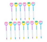 FELTECHELECTR 15 Pezzi Penna Sfera Antistress con Scatto Laterale per Back To School Party, Design Moderno in Abs con Impugnatura Morbida e Rullo Massaggiante, Scrittura Fluida e Confortevole