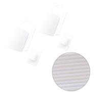 FELTECHELECTR 2 Pezzi Fermaporta in Plastica Bianco, Blocca Porta Sicurezza per Neonati, Protezione Anti-pizzico e Riduzione Rumore, per Casa Sicura
