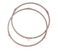 FELTECHELECTR 2 pezzi Supporto Piatto Girevole Microonde con Anello Rotante Plastica Ruote per Bilanciamento e Riscaldamento Uniforme