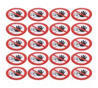 FELTECHELECTR 20 fogli Adesivi Segnali di Avvertimento Vietato Entrare Autoadesivi Resistenti all Acqua per Cantieri Industriali e Sicurezza Sul Lavoro