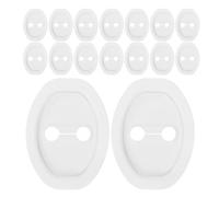 FELTECHELECTR 20 Pezzi Copertura per Serratura Portiera Auto in Gomma Bianco Protezione Antiurto e Installazione Facile, Accessori Auto per Porte Veicoli
