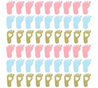 FELTECHELECTR 200 Pezzi Confetti a Forma di Piedini in Carta per Decorazioni Festa Gender Reveal, come Decorazione Tavolo per Party e Progetti Creativi