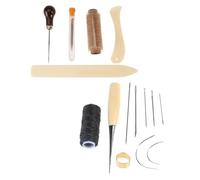 FELTECHELECTR 21 Pezzi Kit Rilegatura Fai da Te con Aghi a Cruna Larga, Filo Cerato Resistente e Cartelle in Osso per Libri Fatti a Mano e Lavori Artigianali per Principianti e Hobbisti