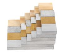 FELTECHELECTR 24 Pezzi Blocchi di Densità Rettangolari per Insegnamento Fisica e Scienze Kit Multi-materiale per Laboratorio Scolastico Blocchi Didattici per Scuole Medie e Lezioni di Densità