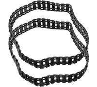 FELTECHELECTR 2pezzi Cingoli per Carri Armati in Plastica Accessori Fai da Te per Veicoli Telecomandati Trazione Migliorata per Superfici Irregolari e Gioco Creativo