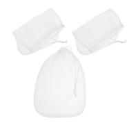 FELTECHELECTR 3 Pezzi Sacchetti Filtro Nylon Mesh Riutilizzabili per Latte di Noci Formaggio e Filtraggio Fine di Succhi Tè e Zuppe Borsa Alimentare Non Sbiancata