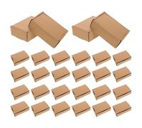 FELTECHELECTR 30 Pezzi Scatole Cartone Mini Rettangolari per Dollhouse Contenitori Imballaggio Micro per Spedizione Abbigliamento Resistenti e Realistiche Dimensioni per Miniature