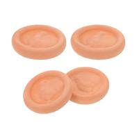 FELTECHELECTR 4 Pezzi Pietre Riscaldanti in Terracotta Rotonde per Conservazione Pane Fresco Isolante per Cestini e Contenitori Alimentari Riscaldatore Naturale per Pane Fatti in Casa e Dolci