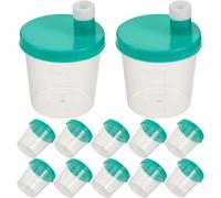 FELTECHELECTR 40 Pezzi Bicchieri per con Tappo Vite e Tappo Sigillante Contenitori Graduati per Urine e Feci Tazze per Test per e Ospedale Tenuta Sicura e Protezione da