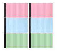 FELTECHELECTR 6pcs A5 Ruled Legal Notepads Set Wide Lined Writing Paper Thick Sheets No Ink Bleed Colored Scratch Pads for Home Office School Business Use