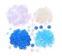FELTECHELECTR 700 Pezzi Di Da Tavolo Decorazioni Natalizie Con Glitter Con Fiocchi Di Neve Glitterati Con Fiocchi Di Neve Per Feste Di Natale