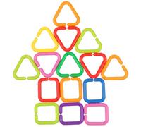 FELTECHELECTR 75 Anelli Gioco Ragazzo con Geometriche Colorate Giocattoli Montessori per Ragazzo per Sviluppo Sensoriale e Coordinazione Manuale e Resistente