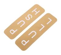 FELTECHELECTR Adesivo per Porta Push Pull in Pvc Oro, Installazione senza Attrezzi e Facile da Pulire, Decorazione Elegante per Porte di Casa o Ufficio