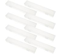 FELTECHELECTR Astuccio Portatile Trasparente per 8 Pennelli Acquerello in Plastica, Organizer Compatto per Studenti e Insegnanti, per Pittura e Disegno