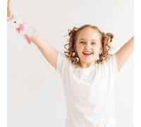 FELTECHELECTR Braccialetto a Schiaffo Unicorno in Peluche Morbido per Fascette a Scatto a Forma di Animale per Feste e Bomboniere Accessorio Portatile per Giochi Creativi e Compleanni