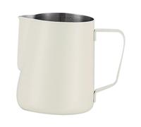 FELTECHELECTR Bricco Latte in Acciaio con Manico Ergonomico e Scala Interna Contenitore per Schiuma Cappuccino e Espresso Lattiera Professionale per Montare Latte con Beccuccio Versatore