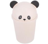 FELTECHELECTR Cestino Per Immondizia Con Design Panda, 12L, Con Funzione Anti-Odore, Per Bagno e Cucina