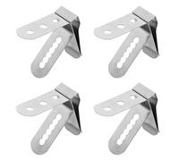 FELTECHELECTR Clip per Sonda Termometro in Acciaio Inox 304 Alimentare Morsetto per Fissaggio Preciso su Griglie e Pentole Set da 4 Pezzi per Utensili Barbecue e Cucina Professionale