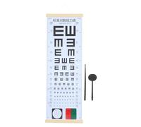 FELTECHELECTR Completo per Test Vista Casa e Scuola con Tabella Visione Miopia Occluder Occhio e Puntatore Manuale Strumento Ottico Portatile per Adulti e Uso Domestico e Clinico