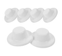 FELTECHELECTR Copertura Decorativa Rotonda per Fori Nel Muro 80 MM Tappi Autoadesivi in Plastica Bianca per Fori Condizionatori D’Aria Set da 6 Pezzi per Cucina e Bagno Protezione