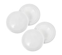 FELTECHELECTR Copri Foro Muro Bianco 4Pezzi Tappo Antiruggine Resistente in Plastica Facile da Installare per Bagno e Cucina