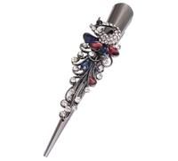FELTECHELECTR Fermaglio con Cristalli Incastonati Vintage per Lega Chioma Grande Dimensione Elegante Accessorio per Donna per Party e Viaggi