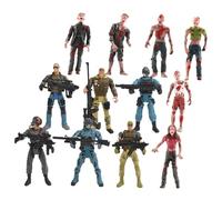 FELTECHELECTR Figure e Zombie Modelli Simulazione e Non Morti Flessibili per Giochi di Ruolo e Layout Accessori Sicuri in Plastica per Feste e Attività Educative