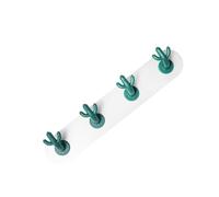 FELTECHELECTR Ganci Adesivi da Muro Forma di Cactus 4 Pezzi in Abs Forte Adesione e Resistenza All'ossidazione per Cucina e Camera da Letto