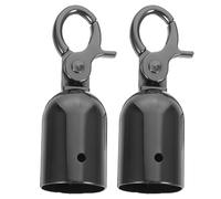 FELTECHELECTR Gancio per Corda per Barriere 2 Pezzi Fermacorda in Lega di Zinco 28 MM per Fissaggio Cordoni Robusto per Controllo Folla e Allestimenti Decorativi