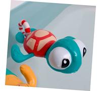 FELTECHELECTR Giocattolo Da Bagno a Forma Di Orologio Giocattolo Per Bambino Divertente Animale Giocattolo Per Bagno Accessori Per Bambino Plastica Casa Tartarughina Marina