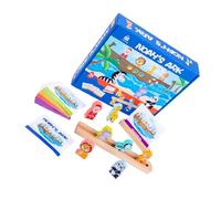 FELTECHELECTR Giochi Educativi Ark Building Blocks per Puzzle Logico in Legno Gioco di Smistamento per Ragazzi e Ragazze Regalo Compleanno Stimolante per Capacità Cognitive e Coordinazione