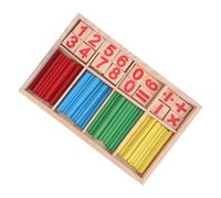 FELTECHELECTR Gioco Educativo Bastoncini Numerici in Legno per Apprendimento Matematica Montessori per Ragazzi e Ragazze Stimola Immaginazione e Abilità Manuali Adatto Casa e Scuola Materna