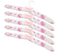 FELTECHELECTR Grucce Imbottite Antiscivolo Stili multipli Set 5 in Spugna e Cotone Design Rustico Floreale, Robuste senza Segni Colore Casuale per Vestiti e Stili multipli