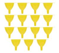 FELTECHELECTR Imbuto da Laboratorio Gambo Breve per Trasferimento Liquidi 15 Pezzi in Plastica Giallo Facile da Conservare in Bottiglie Piccole