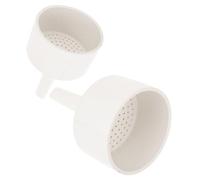 FELTECHELECTR Imbuto di Ceramica Buchner da Laboratorio 2 Pezzi, Strumento Versatile per Filtrazione Bocca Smussata, Materiale Ceramico Bianco per Esperimenti Scientifici