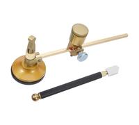 FELTECHELECTR Kit Tagliavetro Circolare Regolabile con Penna per Incisione, Utensile Portatile per Taglio del Vetro con Base a Ventosa, Compasso da 40 Cm per Uso Artistico e Professionale