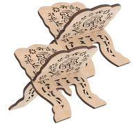 FELTECHELECTR Leggio in Legno 2 Pezzi Supporto Corano Portalibro Cornice a Croce Scaffale per Lettura Scolastica e Decorazione da Tavolo per Studenti