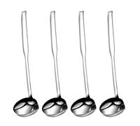 FELTECHELECTR Mestolo Separatore di Olio in Acciaio Inossidabile 4 Pezzi Resistente alla Ruggine e Multifunzione per Cucina e Frittura Filtro per Zuppe e Grasso