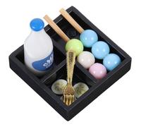 FELTECHELECTR Miniature Casa delle Bambole Snack Simulati e Tè del Pomeriggio Accessori per Decorazione e Gioco Ambientazione Mini Food per Casa Negozio Asilo e Fotografia