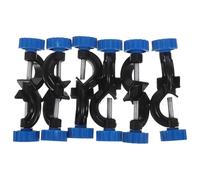 FELTECHELECTR Morsetto Supporto Laboratorio in Alluminio Doppia Vite Regolabile, Set 6 Pezzi, Clip a Croce Spray Protettivo per Attrezzature e Vetreria da Chimica, Fisica e Didattica