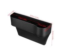FELTECHELECTR Organizer per Fessure Sedile Auto in Hips Nero, Set 2 Pezzi Compatto per Ridurre Disordine, Design Elegante e Salvaspazio per Auto