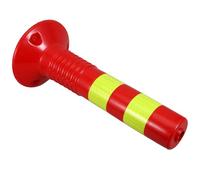 FELTECHELECTR Paletto di Sicurezza Riflettente in Plastica Flessibile Colonna Segnaletica Alta Visibilità per Parcheggi Cantieri e Vialetti Resistenti Intemperie e Urti