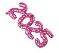 FELTECHELECTR Palloncini Numerici Rosa con Corona per Decorazioni Festive di Capodanno e Feste Accessori Versatili per Allestimenti Party e Addobbi Eleganti